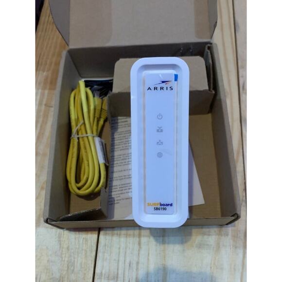 ARRIS Surfboard Factory (32x8) DOCSIS 3.0 Cable Modem (SB6190-RB) - Picture 1 of 4